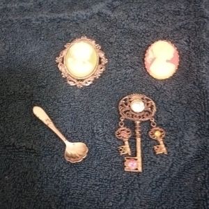 Four Costume Brooches